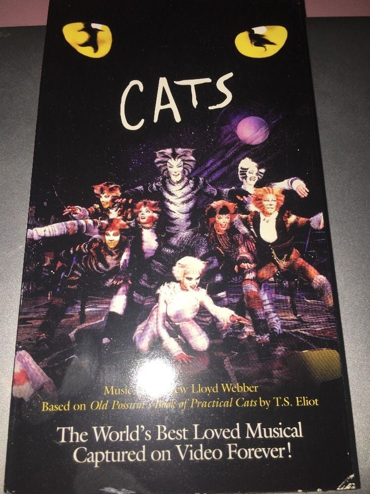 Cats The Musical (VHS, 1998) ,USED,TESTED,RARE VINTAGE COLLECTIBLE,SHIPS N 24 HRS,FREE SHIPPING